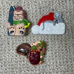 9 Christmas ornaments